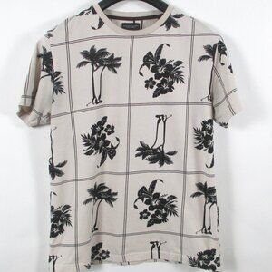 DENIM & FLOWERS PALM PRINT T-SHIRT🌅